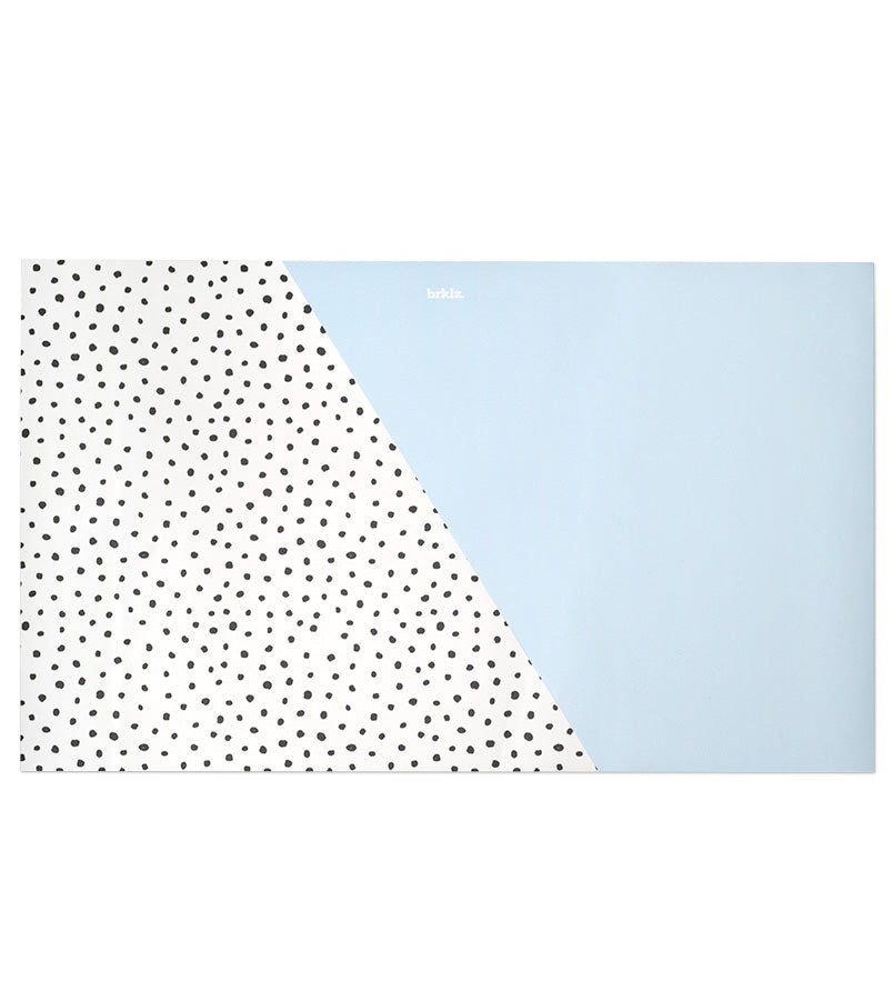 Blue dalmatian food mat