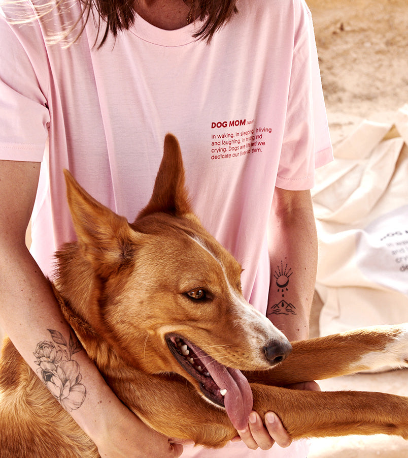 Dog Mom T-Shirt Pink