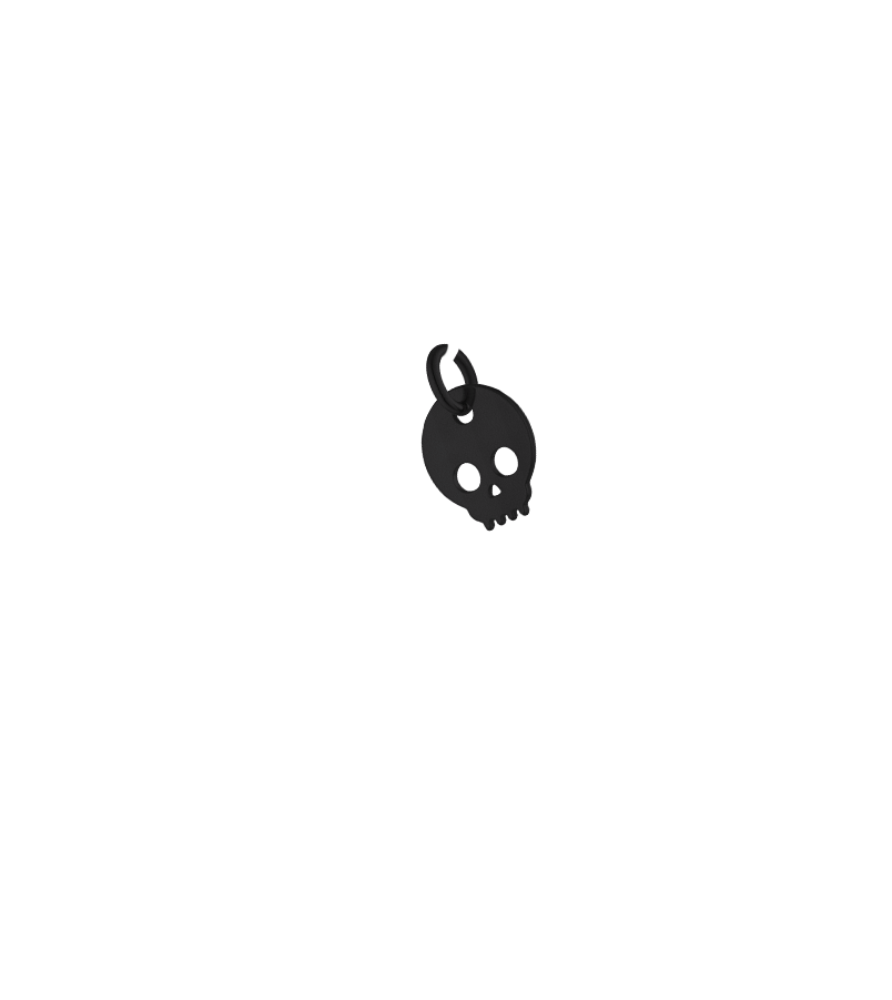 Black-Skull Charm