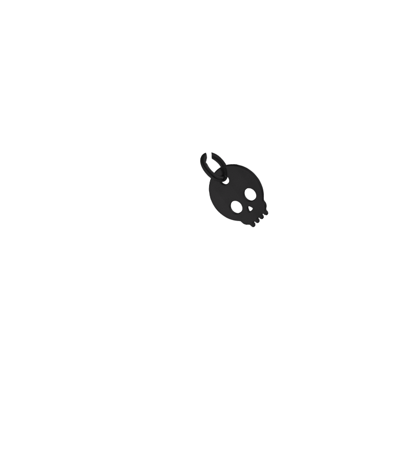 Black-Skull Charm